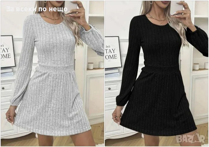 Дамска ежедневна памучна рокля - 2 налични цвята Код A146, снимка 1