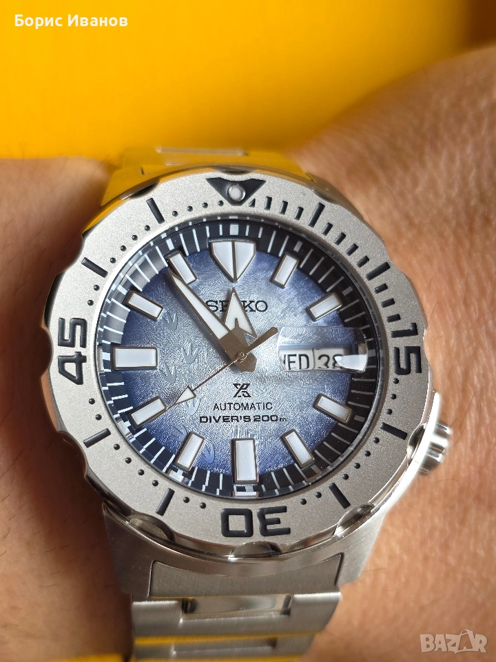 Seiko Prospex "Antarctica Monster" Save The Ocean Special Edition Diver's 200m SRPG57K1, снимка 1
