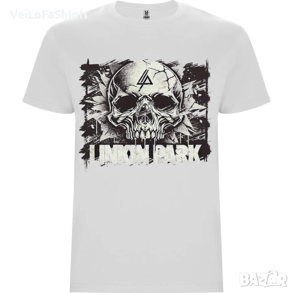 Нова мъжка тениска на музикалната група Linkin Park в бял цвят , снимка 1