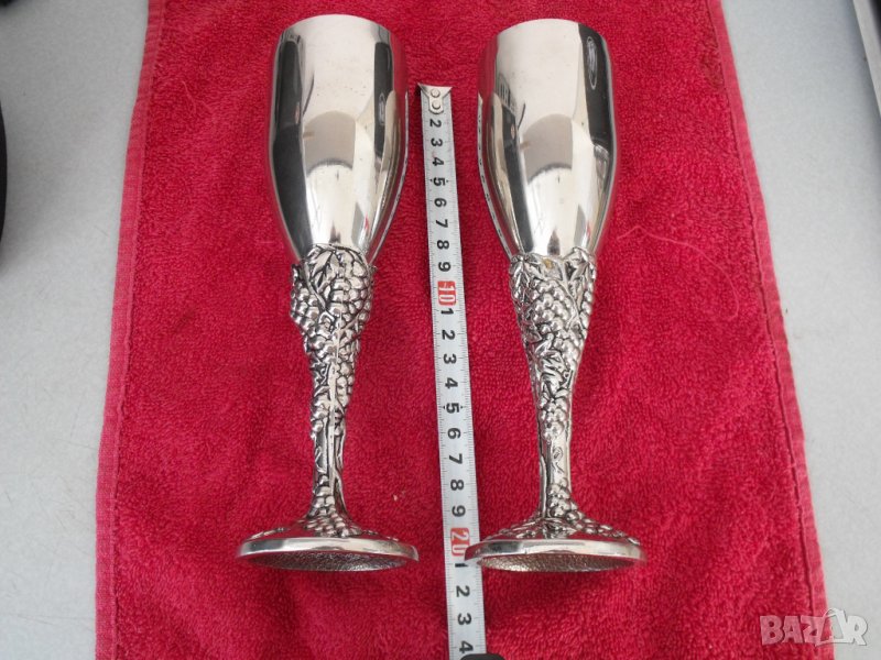 Посребрени чаши за вино, снимка 1