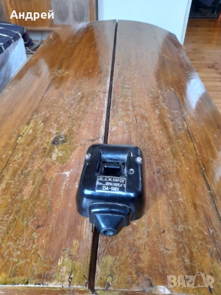 Стар електрически шалтер,прекъсвач,изключвател,включвател #8, снимка 1