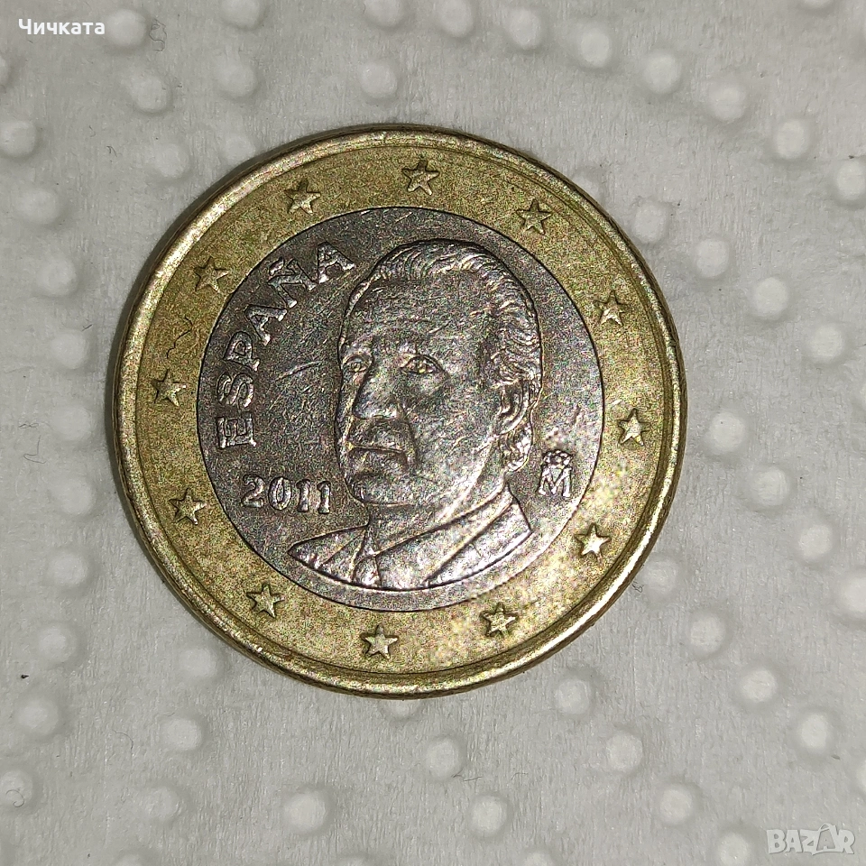 Монета от едно евро , Испания 2011, снимка 1