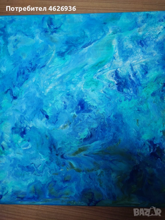 Абстрактна картина с морски мотиви, снимка 1