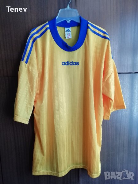 Левски Adidas оригинална тениска фланелка ретро от 90те XL Levski Sofia жъл екип , снимка 1