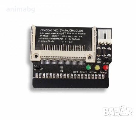 ANIMABG Преобразувател CF към женско IDE ATA за връзка към дъно PC компютър лаптоп Laptop NVR като н, снимка 1