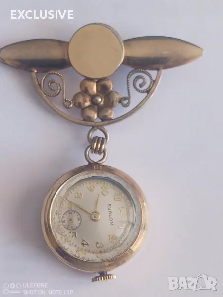 Часовник Брошка Швейцарски 1930г, снимка 1