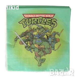 Костенурките Нинджа 10 парти салфетки рожден ден, снимка 1