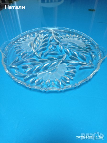 поднос немски кристал 29см.319, снимка 1