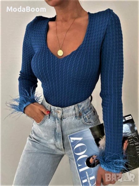 ✨🪶Дамски блузи с пера / два цвята🪶✨, снимка 1