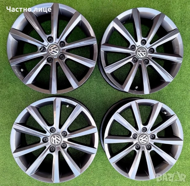 Продавам 4бр оригинални 17-ки джанти за Фолксваген Пасат Б8, Голф, Туран  Тигуан, снимка 1
