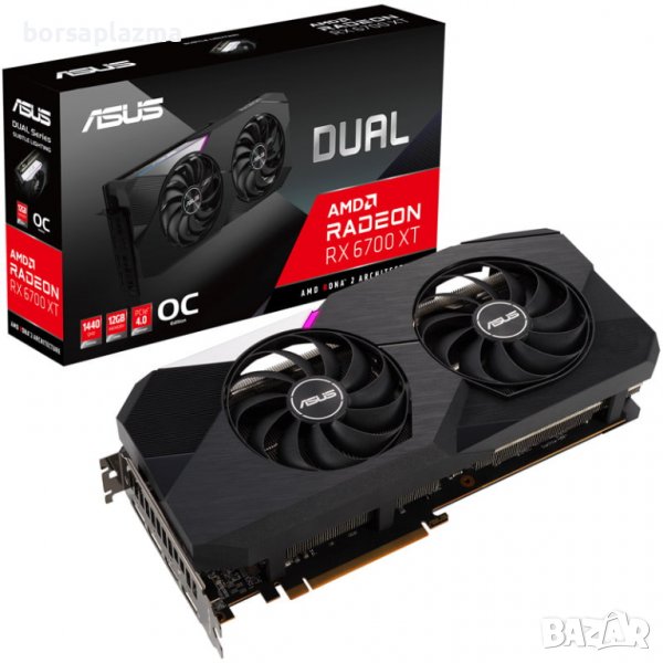 ASUS Radeon RX 6700 XT Dual O12G, 12288 MB GDDR6, снимка 1