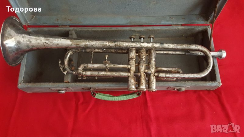 Старинен тромпет Lignatone, снимка 1