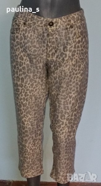 Еластични дънки в леопардов принт "Jordache" / голям размер, снимка 1