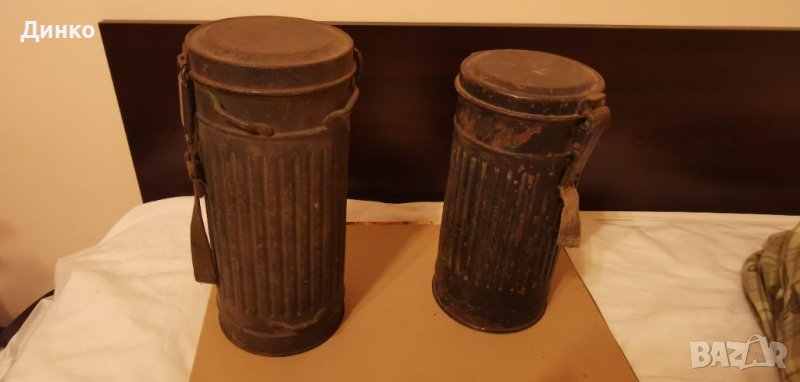Две немски кутии за противогази. , снимка 1