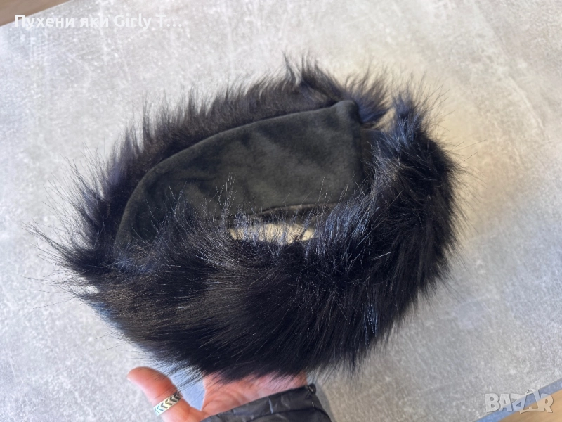 Лента Еко косъм Зимна лента за глава Черна, снимка 1