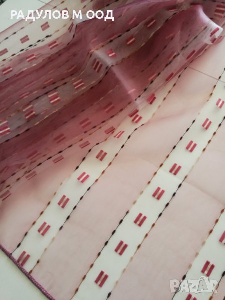 ПРОМО! Нежно перде в червени нюанси 3*2,40 см, снимка 1