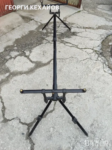 риболовна стойка fox и принадлежности,кеп, калъф, топчета , снимка 1