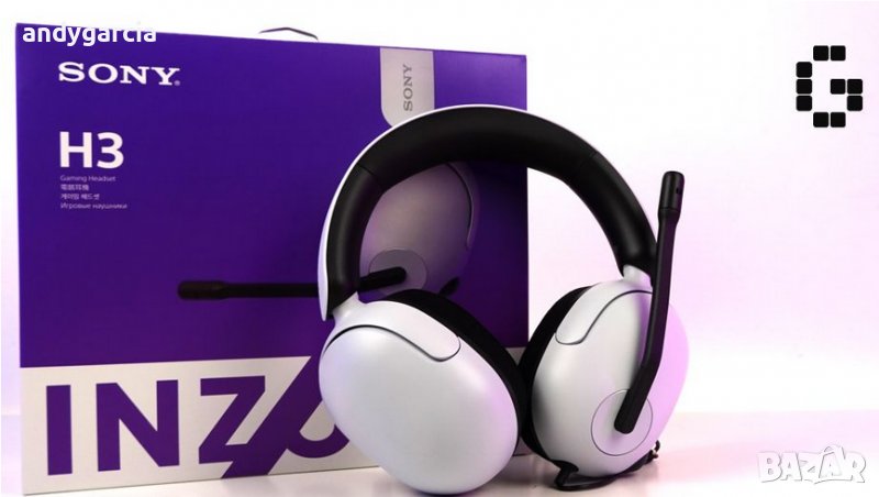 Гейминг слушалки Sony - Inzone H3, бели ЧИСТО НОВИ в оригиналната кутия, снимка 1