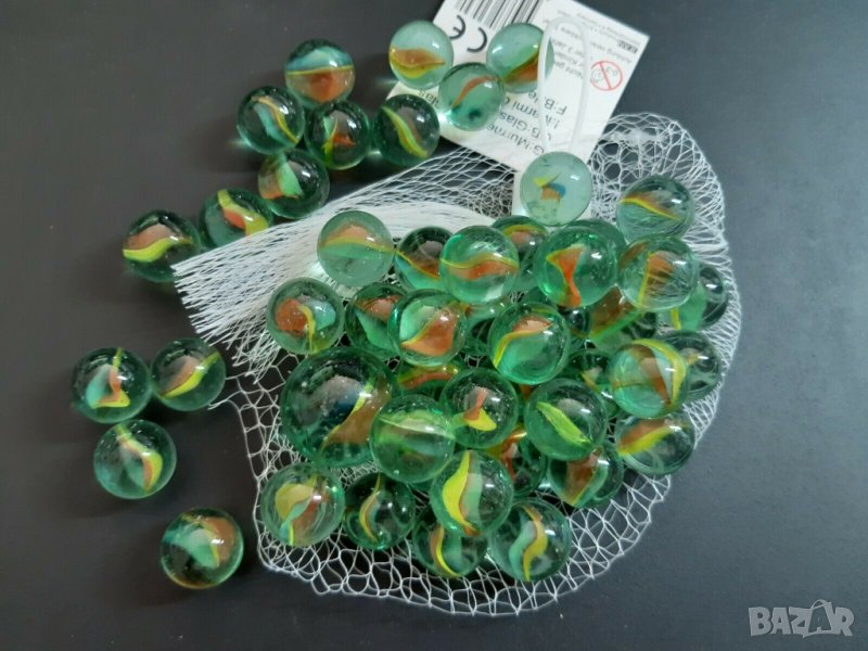 Стъклени топчета 50 бр., снимка 1