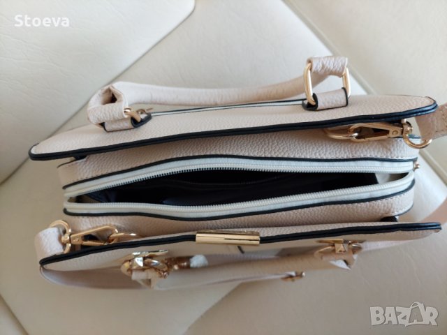 Дамска бежова чанта , снимка 4 - Чанти - 33369639