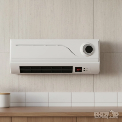 Отоплителна печка за стена Rosberg R51973A – 2000W, дистанционно управление и LED дисплей