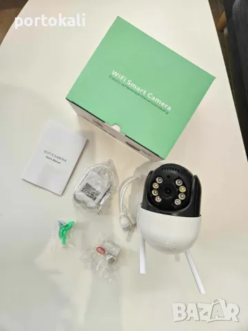 +Гаранция! Висококачествена водоустойчива безжична Wi-fi камера QF513 5MP, снимка 2 - IP камери - 49916674