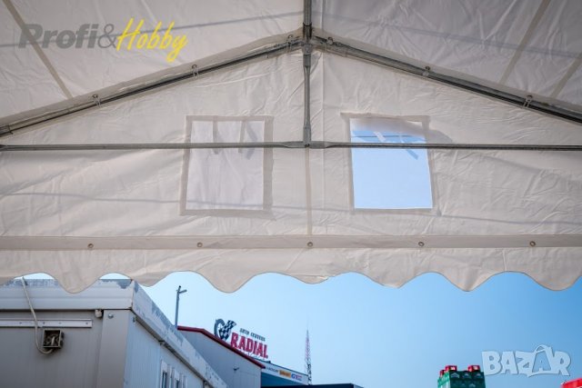 Професионална шатра 5x10 м XXL, огнеустойчив PVC брезент 550 гр/м2, снимка 4 - Други - 28667445
