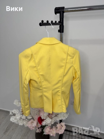 Алеса Alessa жълто сако размер S, снимка 5 - Сака - 52114242