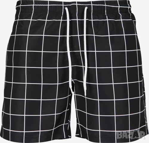 Мъжки карирани шорти за плуване Urban Classics, 100% полиестер, XL