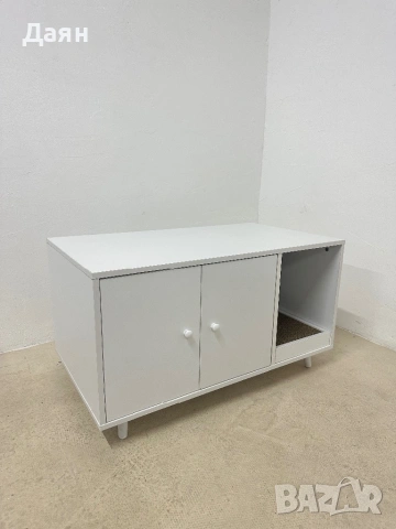 Шкаф за котешката тоалетна с драскалка COSTWAY, снимка 5 - За котки - 53430020