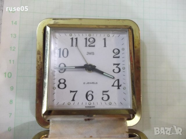 Часовник будилник "JMS" механичен работещ, снимка 3 - Други - 33108612