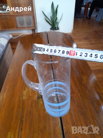 Стара стъклена кана #6, снимка 5 - Други ценни предмети - 32489469