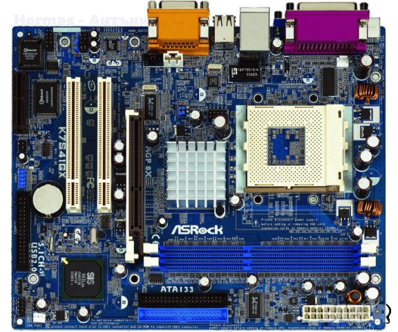 462  Asrock K7S41GX + Cpu -НОВО