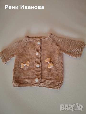 Плетени дрешки за момиче, снимка 7 - Комплекти за бебе - 52306974