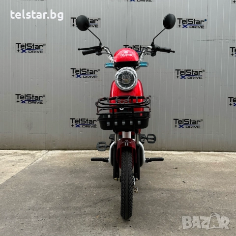 Eлектрически скутер TELSTAR EMAL 1200W с двойна седалка и възможност за педали Нов модел 2025, снимка 17 - Мотоциклети и мототехника - 52426374