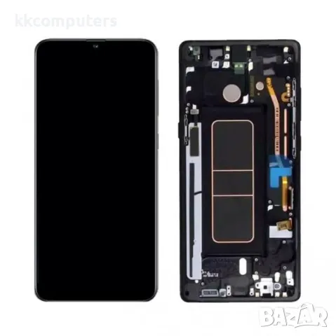 LCD Дисплей за Samsung SM-A507F A50s 2019 / GH82-21193A / Тъч скрийн + Рамка / Черен / Оригинал Serv
