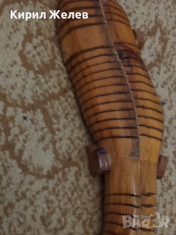 Крокодил дървена фигура 4758, снимка 7 - Антикварни и старинни предмети - 52070333