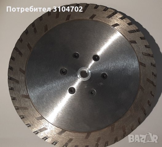 Диамантен диск за рязане на гранит, гранитогрес ф230х22,23х2,8mm, с фланец с резба, сухо рязане