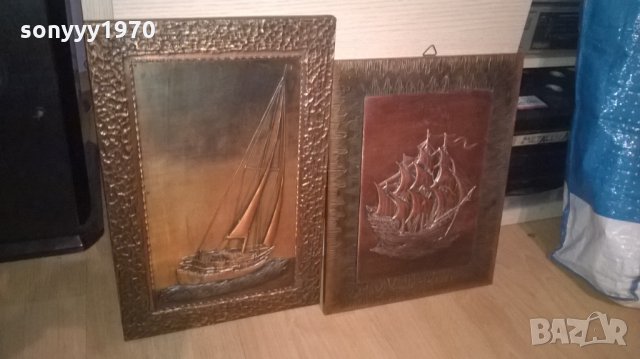 картини мед/месинг-фрегата/платноходка-внос швеция, снимка 7 - Колекции - 26886147