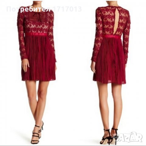 Romeo & Juliet рокля / Дантелена рокля / Бордо-червена рокля / Официална рокля