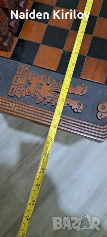 дървена маса за шах, снимка 9 - Антикварни и старинни предмети - 53578146