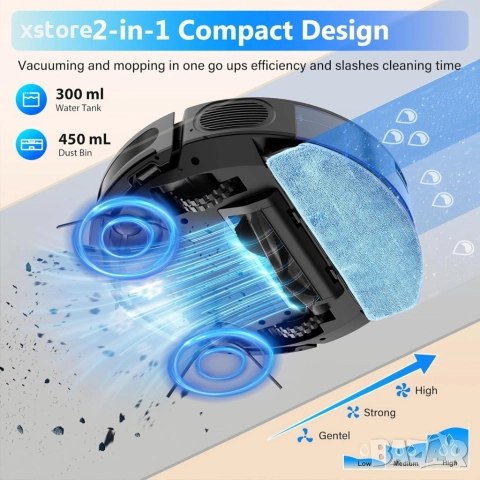 Tikom G8000 Max – робот прахосмукачка, която чисти вместо теб, снимка 4 - Прахосмукачки - 52795741