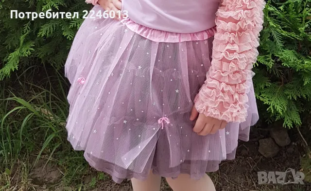 Надиплена светеща поличка -6-7 год., снимка 1