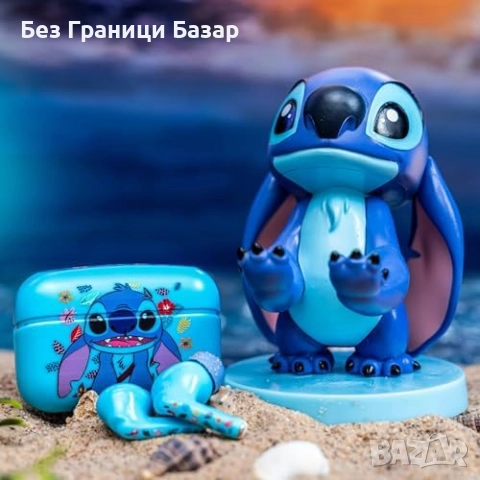 Нови Bluetooth слушалки 28ч плейтайм + Disney Stitch стойка за телефон, снимка 2 - Bluetooth слушалки - 51898148