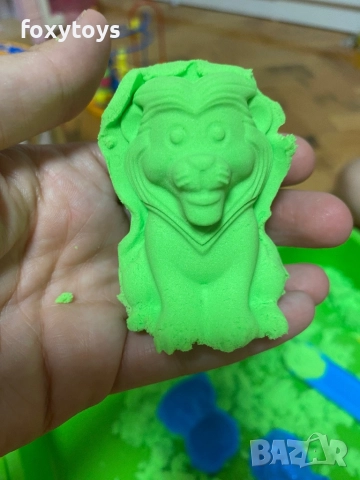 Креативен комплект кинетичен пясък и формички 3D Животни, куфарче, снимка 17 - Образователни игри - 51619037