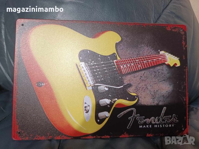  Fender Make History-метална табела(плакет), снимка 3 - Китари - 43144545