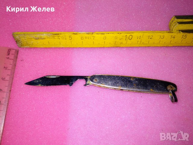 СТАРО РЯДКО КОЛЕКЦИОНЕРСКО ДЖОБНО НОЖЧЕ СТИЛНО ОРНАМЕНТИРАНИ СРЕБРИСТИ ЧИРЕНИ 41996, снимка 3 - Колекции - 44017922