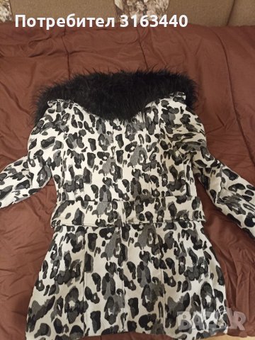 Дамско палто със сваляща яка и чанта. , снимка 2 - Палта, манта - 40271693