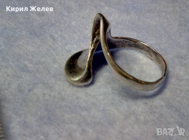 ШАРМАНТЕН СРЕБЪРЕН ПРЪСТЕН СРЕБРО 925 ФЕШЪН АРТ ДИЗАЙН БИЖУ 48635, снимка 2 - Пръстени - 50510692