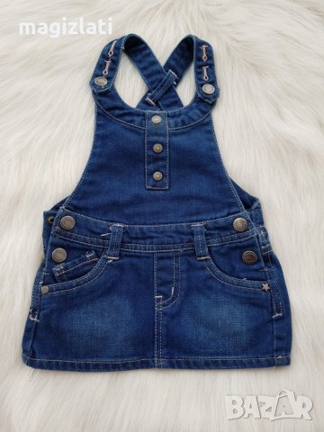 Дънков сукман 0-3 месеца, снимка 2 - Бебешки рокли - 28197692